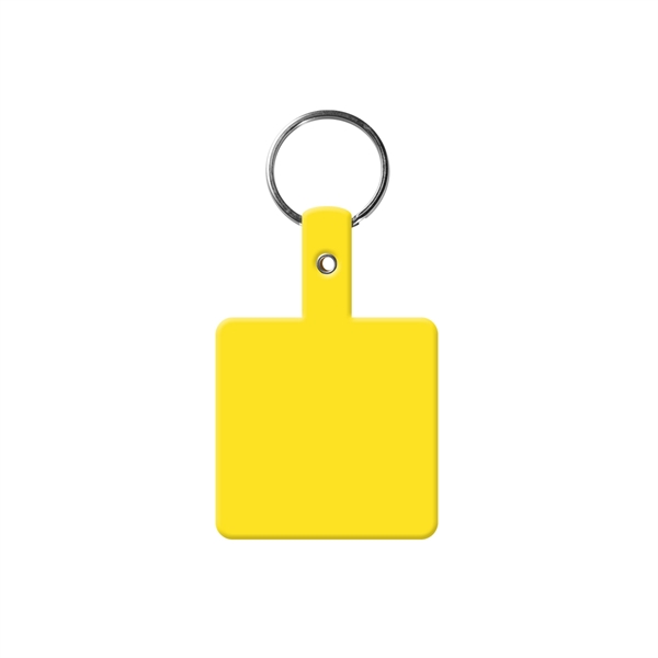 Flexible square shaped key tag made in the USA with a... from ASI 52840 Evans Manufacturing