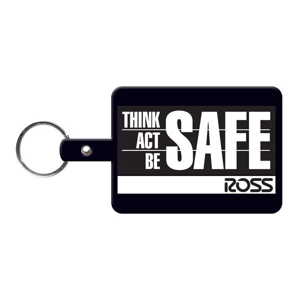 Large flexible rectangle key tag made in the USA with a... from ASI 52840 Evans Manufacturing