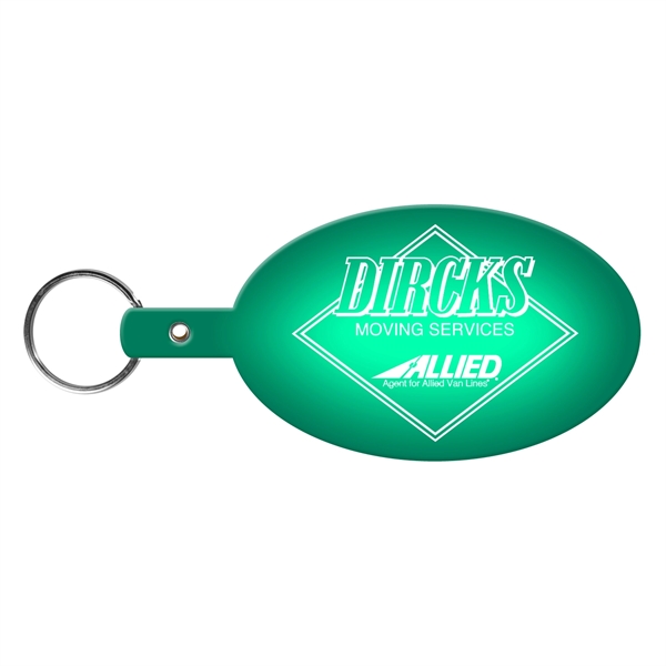 Large flexible oval shaped key tag made in the USA with... from ASI 52840 Evans Manufacturing