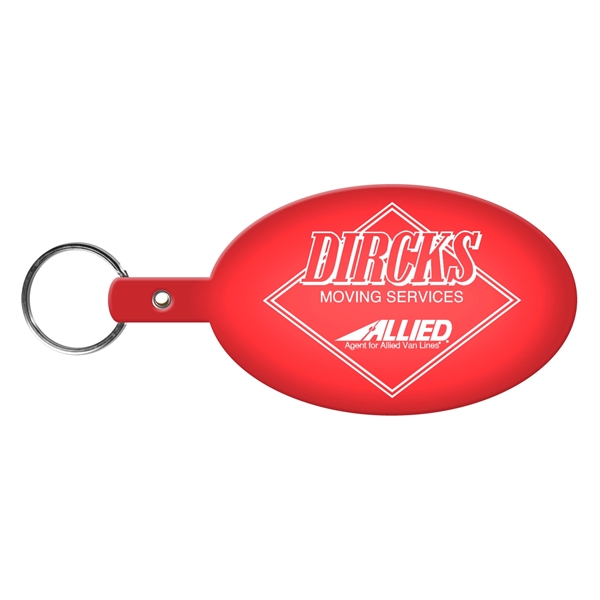 Large flexible oval shaped key tag made in the USA with... from ASI 52840 Evans Manufacturing