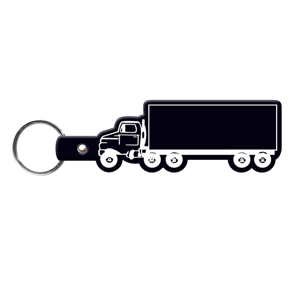 Flexible truck-shaped key tag made in the USA with a 1"... from ASI 52840 Evans Manufacturing