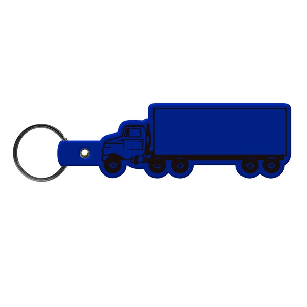 Flexible truck-shaped key tag made in the USA with a 1"... from ASI 52840 Evans Manufacturing