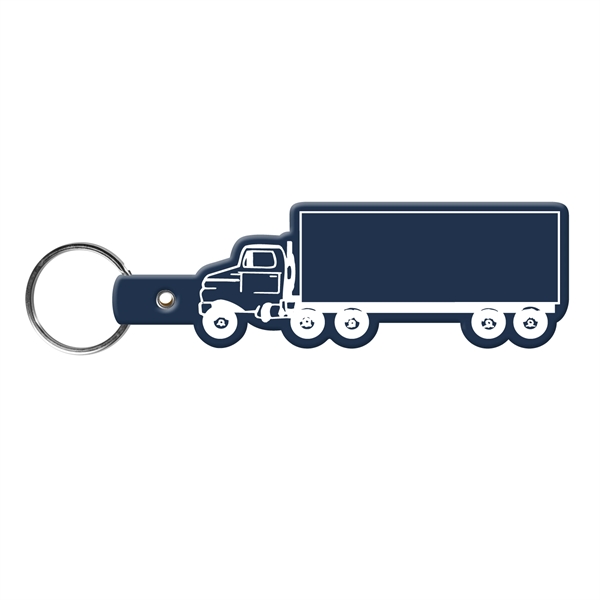 Flexible truck-shaped key tag made in the USA with a 1"... from ASI 52840 Evans Manufacturing