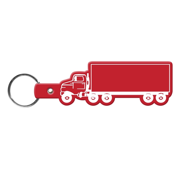 Flexible truck-shaped key tag made in the USA with a 1"... from ASI 52840 Evans Manufacturing