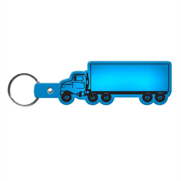 Flexible truck-shaped key tag made in the USA with a 1"... from ASI 52840 Evans Manufacturing