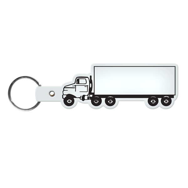 Flexible truck-shaped key tag made in the USA with a 1"... from ASI 52840 Evans Manufacturing