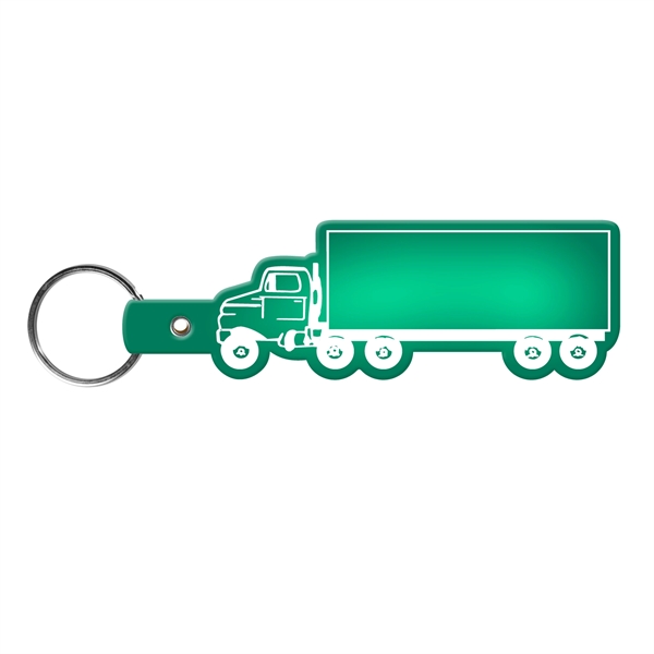 Flexible truck-shaped key tag made in the USA with a 1"... from ASI 52840 Evans Manufacturing