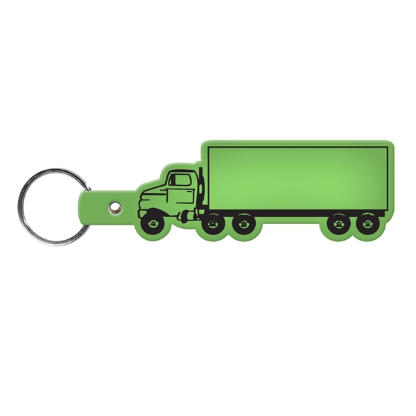 Flexible truck-shaped key tag made in the USA with a 1"... from ASI 52840 Evans Manufacturing