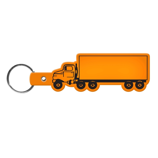 Flexible truck-shaped key tag made in the USA with a 1"... from ASI 52840 Evans Manufacturing