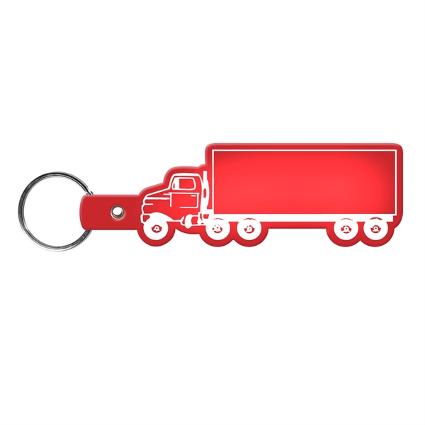 Flexible truck-shaped key tag made in the USA with a 1"... from ASI 52840 Evans Manufacturing