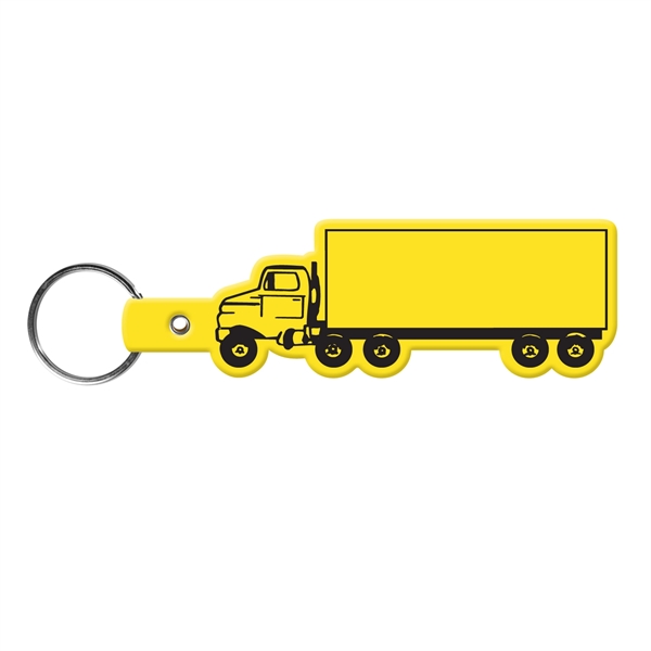 Flexible truck-shaped key tag made in the USA with a 1"... from ASI 52840 Evans Manufacturing