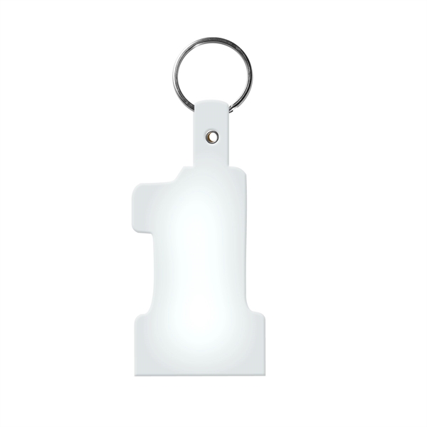 Flexible "number one" shaped key tag made in the USA with... from ASI 52840 Evans Manufacturing