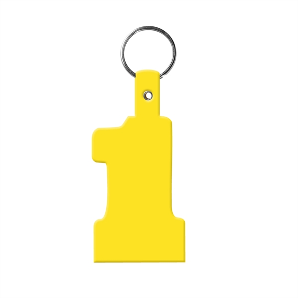 Flexible "number one" shaped key tag made in the USA with... from ASI 52840 Evans Manufacturing