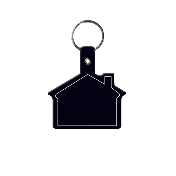 House shaped key tag made in the USA with a 1"... from ASI 52840 Evans Manufacturing