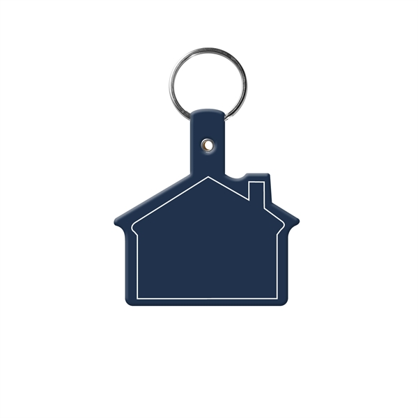 House shaped key tag made in the USA with a 1"... from ASI 52840 Evans Manufacturing