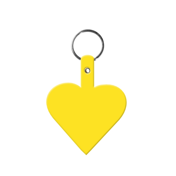 Heart shaped key tag made in the USA with a 1"... from ASI 52840 Evans Manufacturing