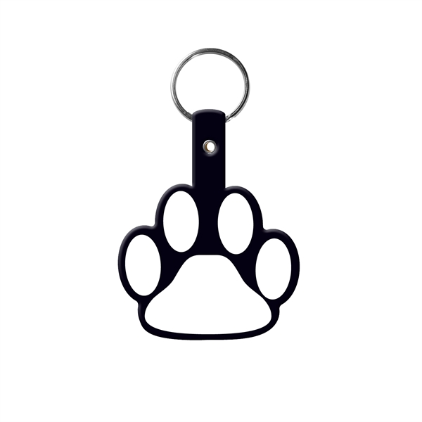 Flexible paw shaped key tag made in the USA with a... from ASI 52840 Evans Manufacturing
