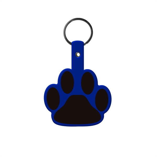 Flexible paw shaped key tag made in the USA with a... from ASI 52840 Evans Manufacturing