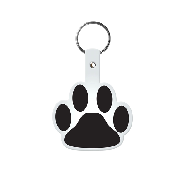 Flexible paw shaped key tag made in the USA with a... from ASI 52840 Evans Manufacturing