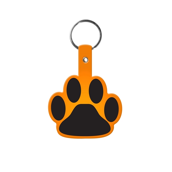 Flexible paw shaped key tag made in the USA with a... from ASI 52840 Evans Manufacturing