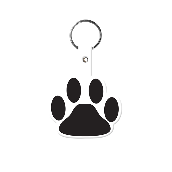 Flexible paw shaped key tag made in the USA with a... from ASI 52840 Evans Manufacturing