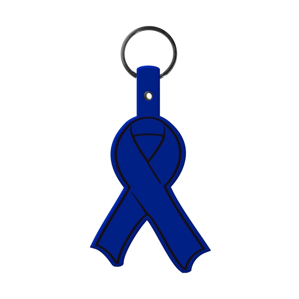 Flexible awareness ribbon shaped key tag key fob made in the... from ASI 52840 Evans Manufacturing