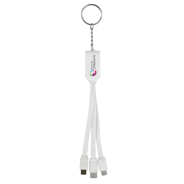 Swivel 3-In-1 Keychain Cable With Type C USB... from ASI 30208 A P Specialties / AP Specialties