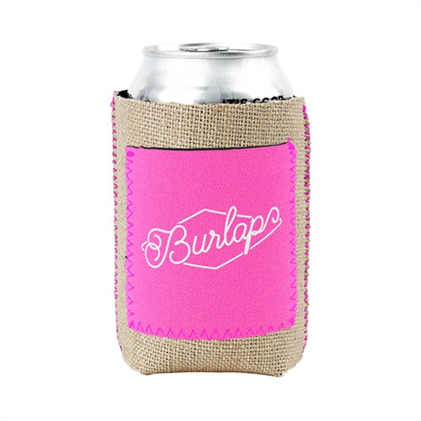 A Burlap/High-Quality Neoprene (Wetsuit Material) Kolder Kaddy with a neoprene pocket... from ASI 74710 Numo / NUMO