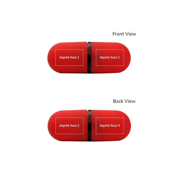Pill shaped USB flash drive available in several colors and capacities... from ASI 37218 Athena Promo (tm)