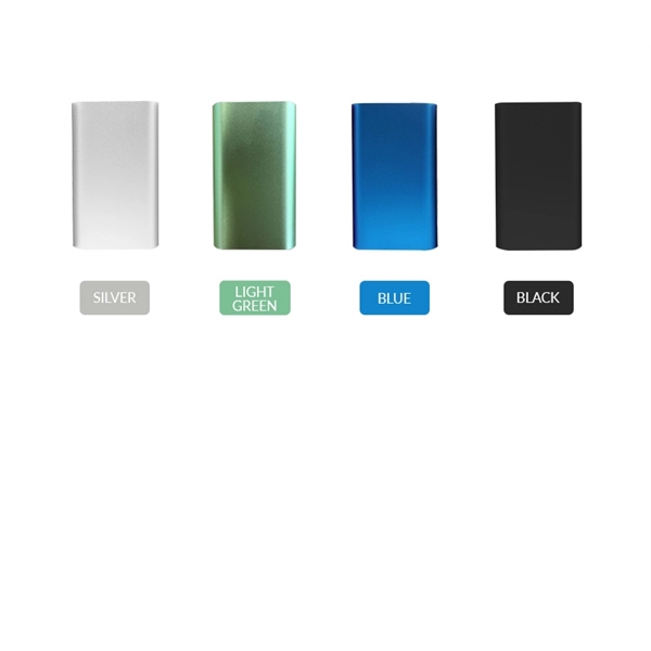 Rectangular power bank with metallic finish. Capacities: 4000 mAh, 4400 mAh,... from ASI 37218 Athena Promo (tm)