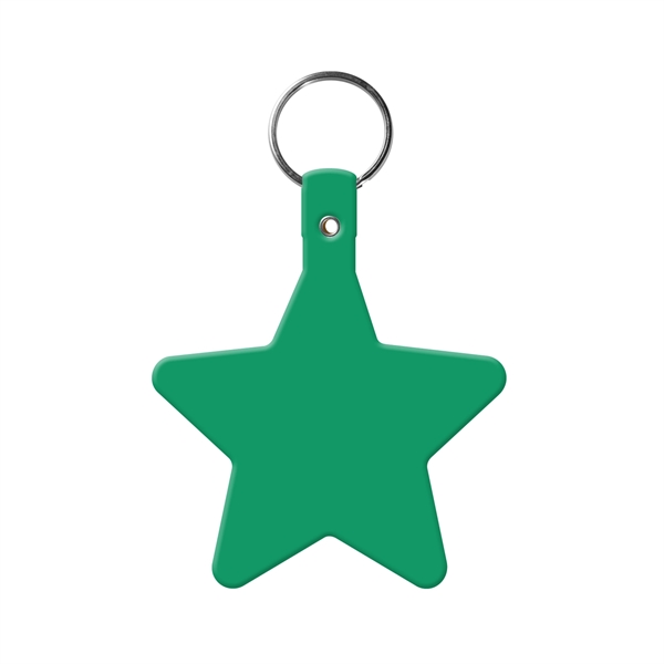 Star shaped key tag made in the USA with a 1"... from ASI 52840 Evans Manufacturing