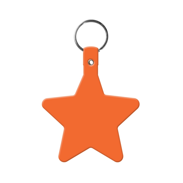 Star shaped key tag made in the USA with a 1"... from ASI 52840 Evans Manufacturing