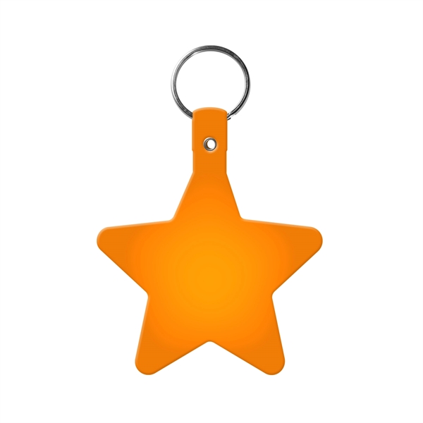 Star shaped key tag made in the USA with a 1"... from ASI 52840 Evans Manufacturing