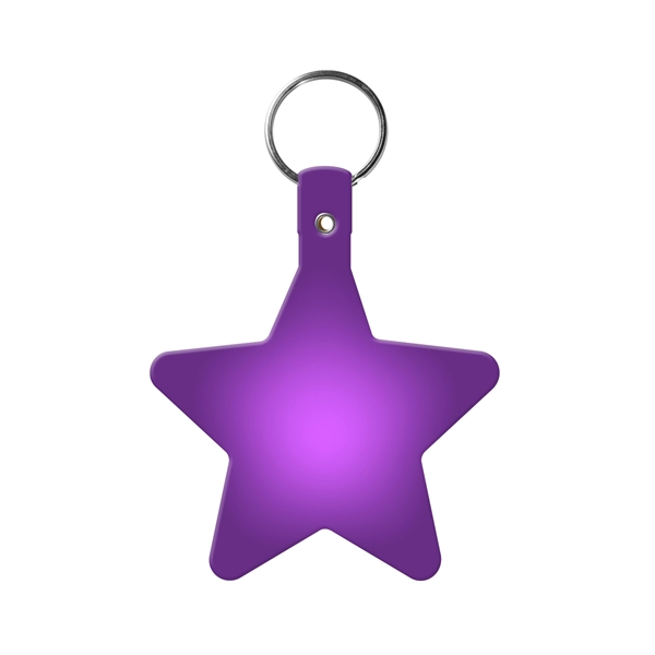 Star shaped key tag made in the USA with a 1"... from ASI 52840 Evans Manufacturing