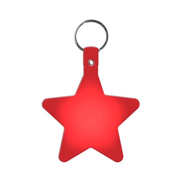 Star shaped key tag made in the USA with a 1"... from ASI 52840 Evans Manufacturing