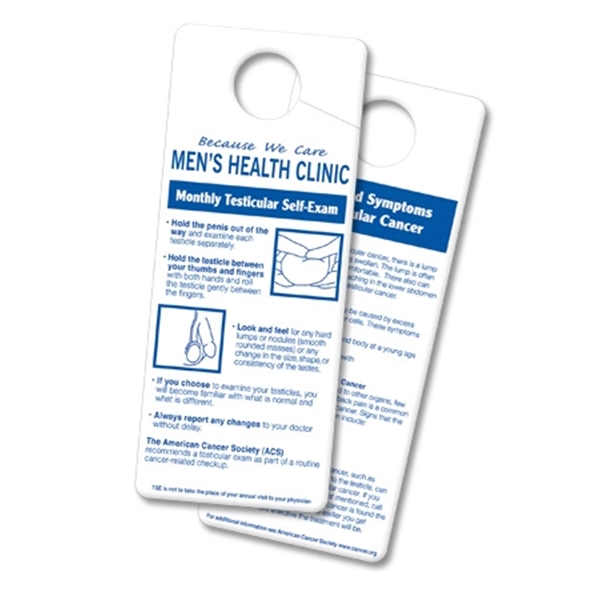 3 1/4" x 8" hanging self-examination cards for men and women... from ASI 42393 Budgetcard Inc / Budget Line