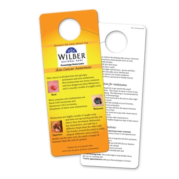 3 1/4" x 8" hanging self-examination cards for men and women... from ASI 42393 Budgetcard Inc / Budget Line