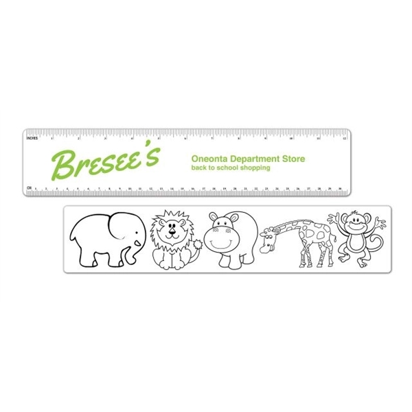 Discover the fun of creativity with our interactive coloring ruler featuring... from ASI 42393 Budgetcard Inc