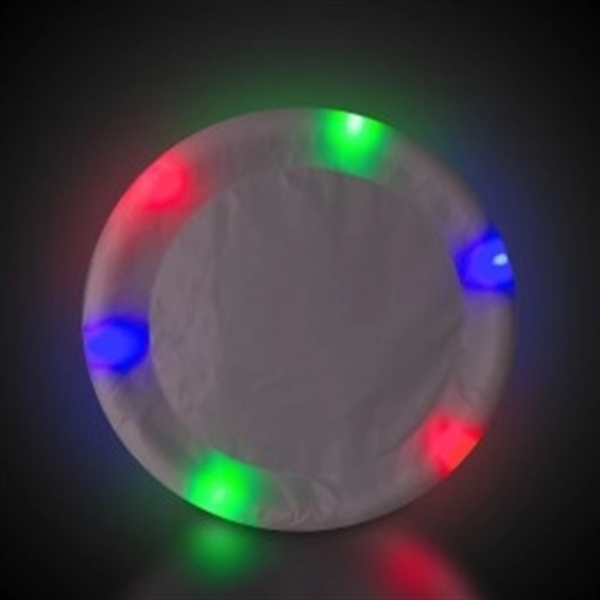 9 1/2" flying disc with built-in LED lights... from ASI 42016 Brighter Promotions Inc