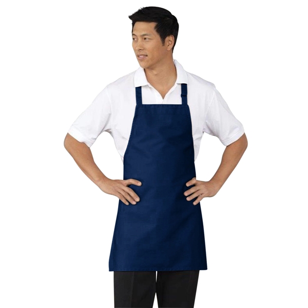 28" L x 24" W Navy blue standard short bib apron.... from ASI 98085 Wolfmark