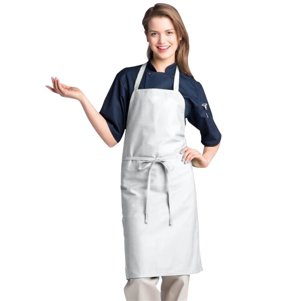 34" L x 30" W White standard long bib apron.... from ASI 98085 Wolfmark