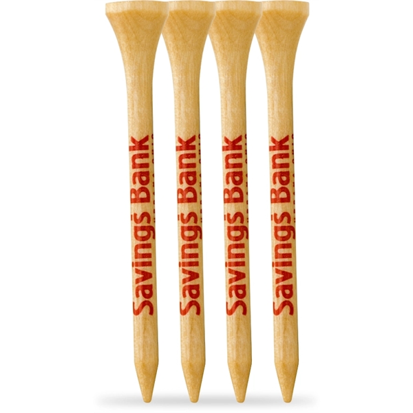 Four golf tees that are made of wood and measure 3-1/4"... from ASI 38120 Ball Pro / Diversified Quality Kitchenware