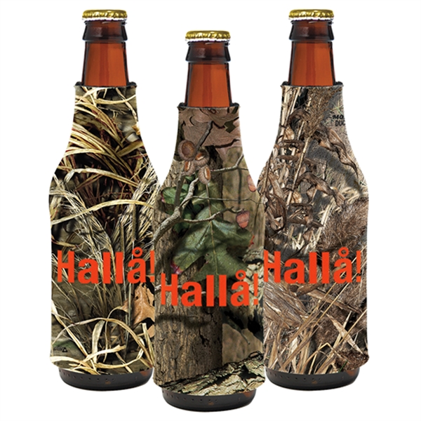 Trademark camouflage bottle insulator, 1/8" thick high-density open-cell scuba foam.... from ASI 74710 Numo / NUMO