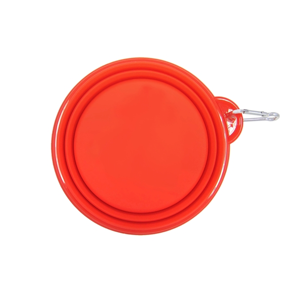 Collapsible bowl with 32 oz. capacity and clip on carabiner that's... from ASI 92980 WOV-IN® / Promopet