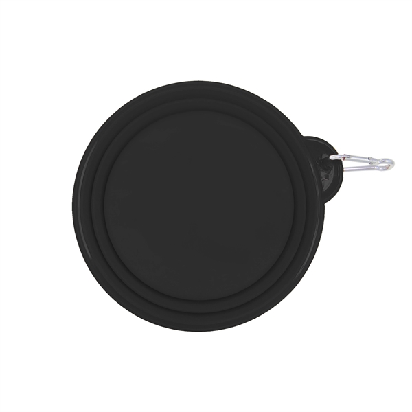 Collapsible bowl with 32 oz. capacity and clip on carabiner that's... from ASI 92980 WOV-IN® / Promopet