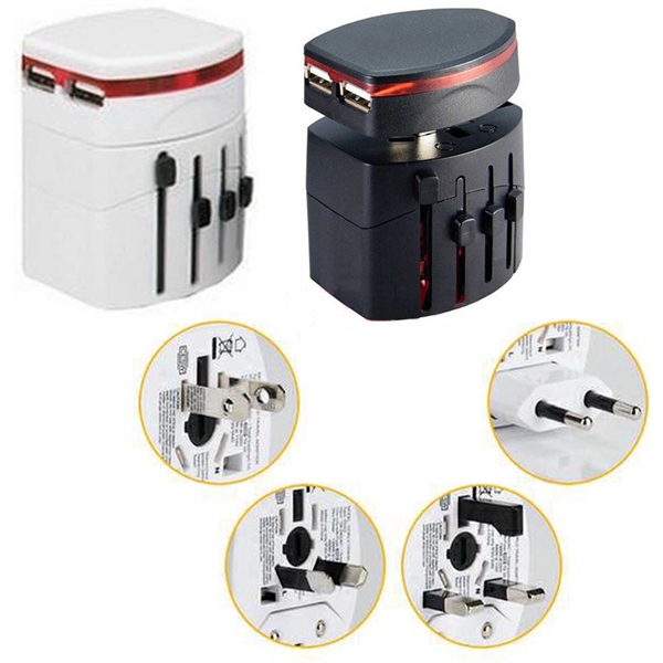 This World Travel Adapter is available in White color.... from ASI 79909 Promotek