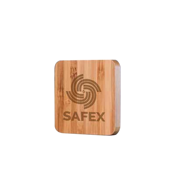 Square magnet with eco-friendly bamboo construction that measures 2.5" x 2.5"x... from ASI 99030 Zipline / Zipline®