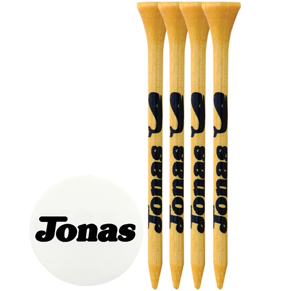 Pack of four, 2-3/4 wood golf tees and a plastic golf... from ASI 38120 Ball Pro / Diversified Quality Kitchenware