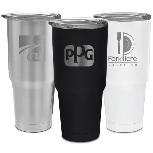 30 oz. tumbler made of double-wall stainless steel that's vacuum insulated... from ASI 71920 Moderne Glass Company Inc