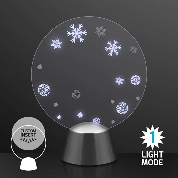 Blank or imprinted. Animated LED Snowflakes Picture Frame, Insert Your Own... from ASI 34194 ALightPromos / Alight Promotional Products